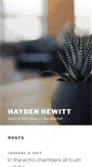 Mobile Screenshot of haydenhewitt.com